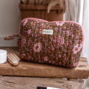 Trousse de toilette Bindi Atelier Kiala Biscuit Bindi Atelier