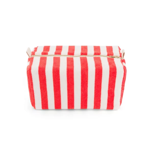 Trousse de toilette Vic Eponge Rayures Tomato Rose in April b