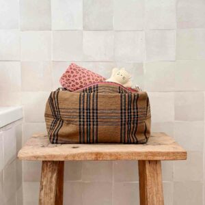 Trousse de toilette Vic Tartan Rose in April