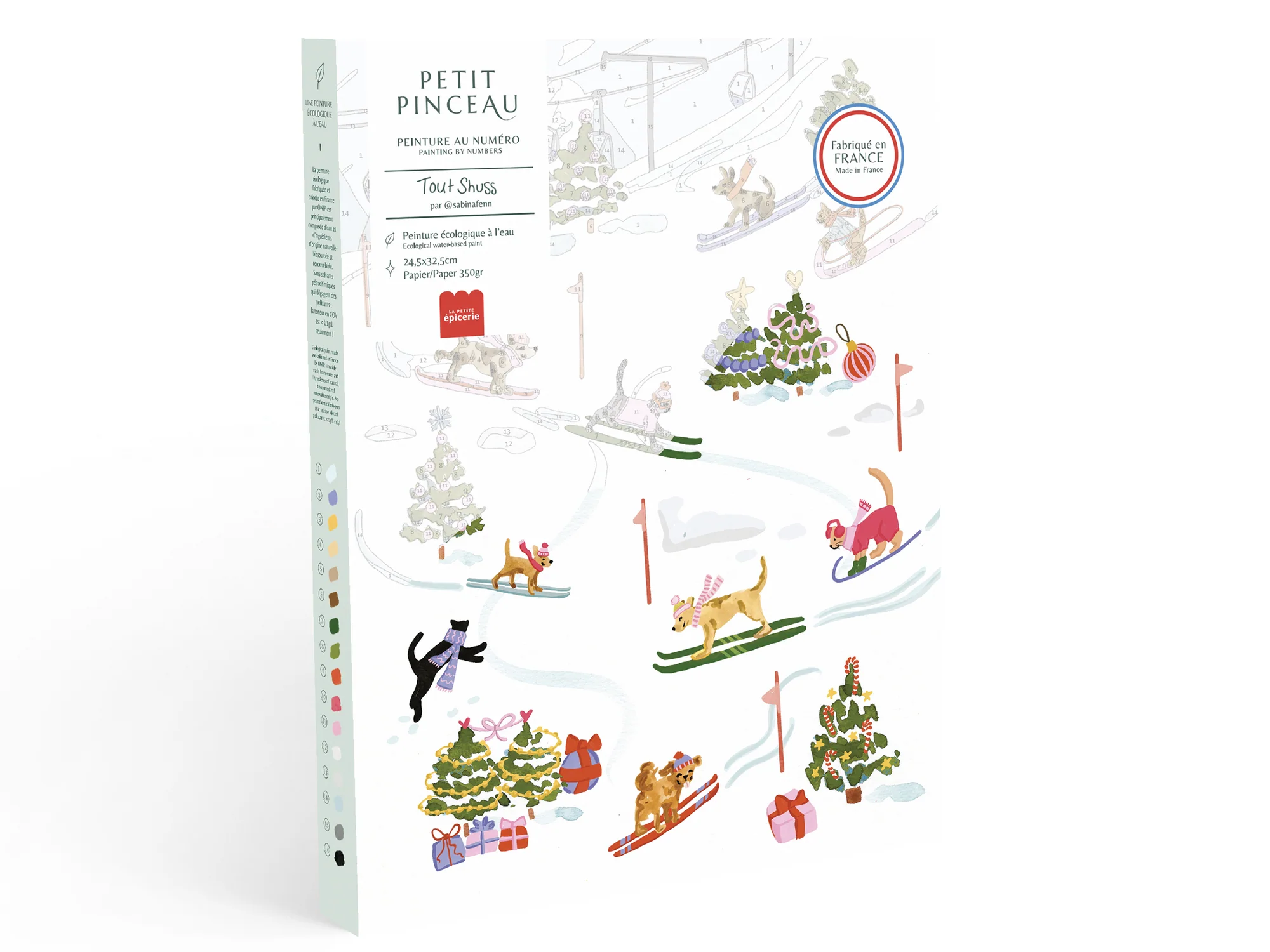 Coffret peinture au numéro Tout Schuss la Petite Epicerie