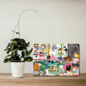 Mon lieu Préféré le Café à Chats Puzzle 1000 Pièces Puzzle & Peace