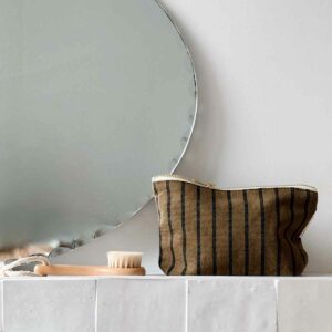 Pochette Sofia Rayure Tennis Olive Rose in April