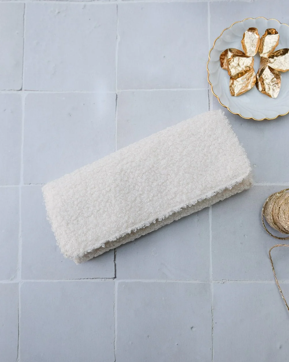 Pochette à bijoux Catherine en moumoute Maison Scarlett c