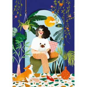 Puzzle 1000 pièces Blue Garden Puzzle & Peace