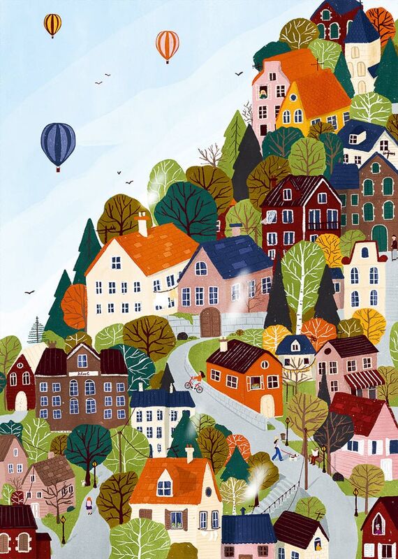 Puzzle 1000 pièces Forest City Puzzle & Peace b