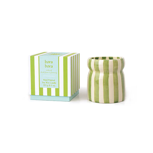Bougie Cabana Rayures Sauge Bora Bora Paddywax