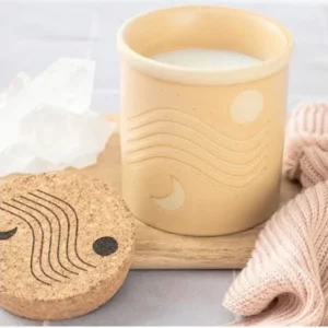 Bougie en céramique Dune Jaune Zeste d’orange et bergamote Paddywax