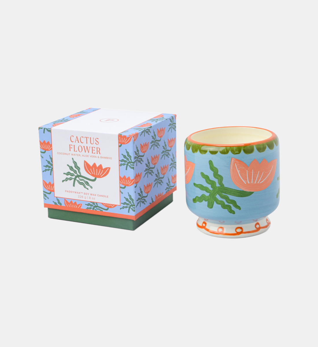 Bougie en céramique Flower Fleur de Cactus Paddywax c