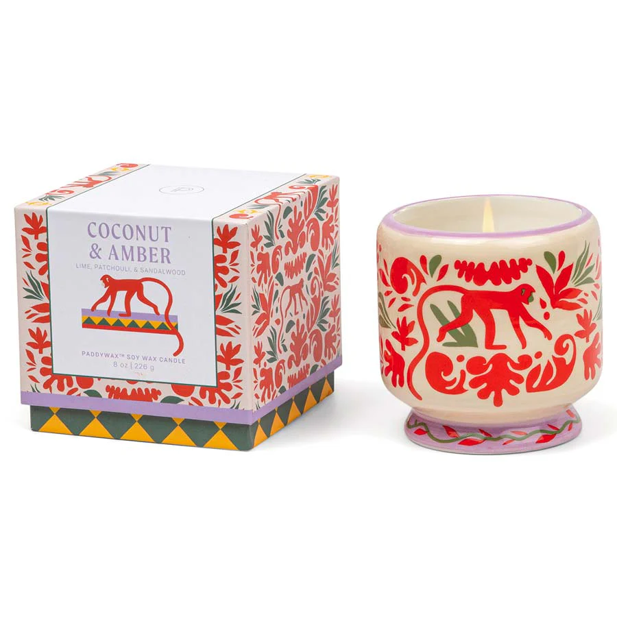Bougie en céramique Jungle Ambre et Coco Paddywax c