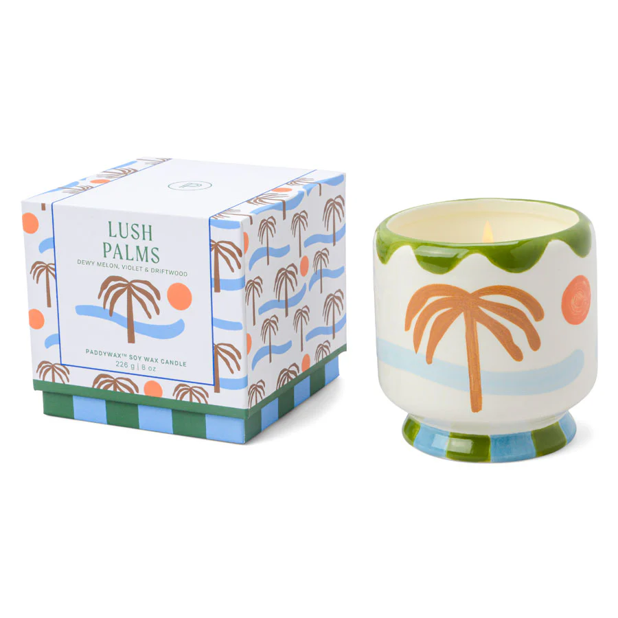 Bougie en céramique Palmiers Lush Palms Paddywax c