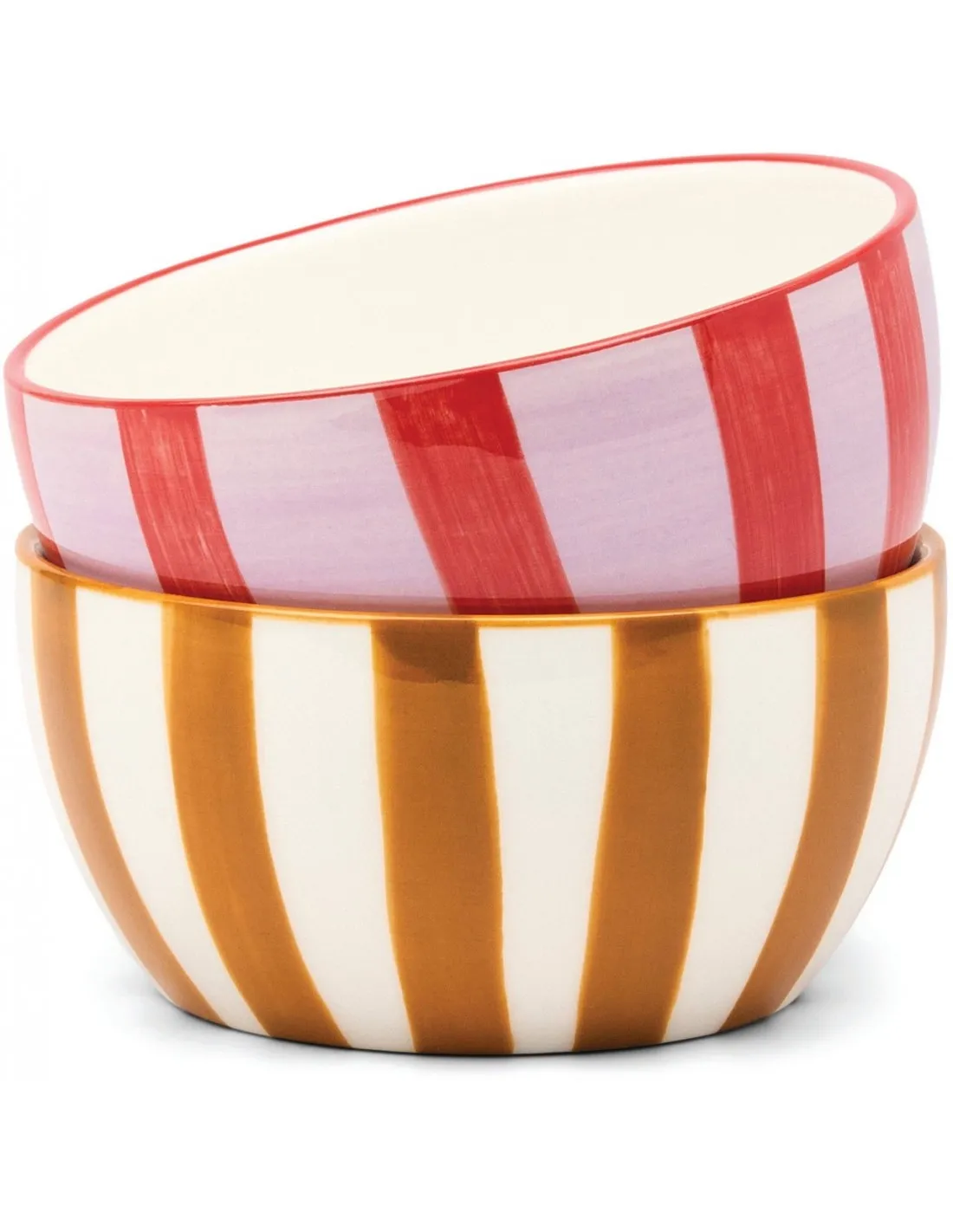 Lot de 2 bols rayés Here's How