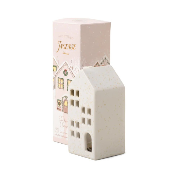 Porte encens Maison Blanche Tabac en bois de teck Paddywax