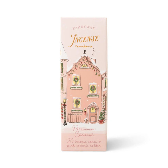 Porte encens Maison Rose Kaki châtaignier Paddywax b