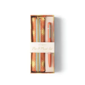 Ensemble trousse et stylo Terracotta Sun Designworks Ink