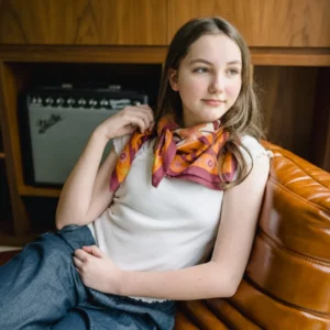 Foulard Femme Women Power Pink Bindi Atelier