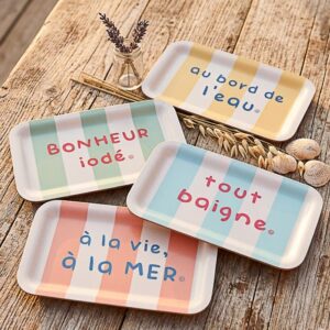 Plateau Rayures Mer Sophie Janière