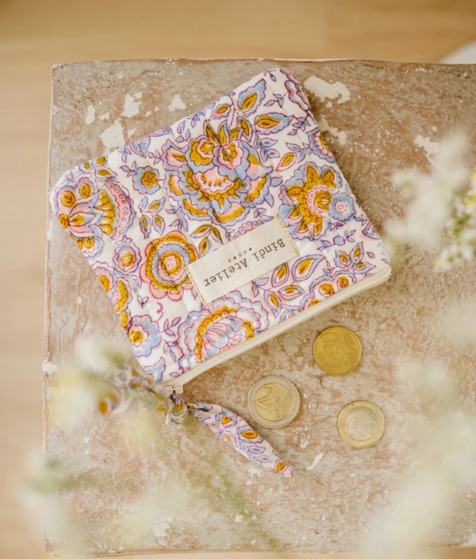 Porte monnaie Garda Bleuet Bindi Atelier